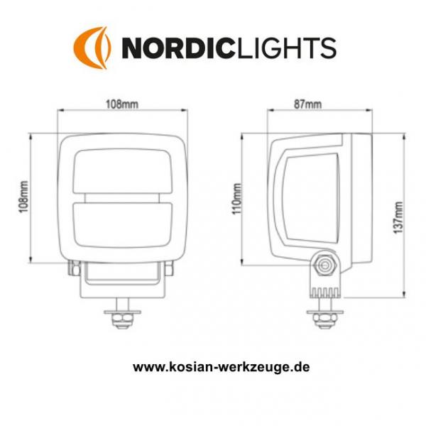 Nordic Lights Arbeitsscheinwerfer SCORPIUS LED N4402